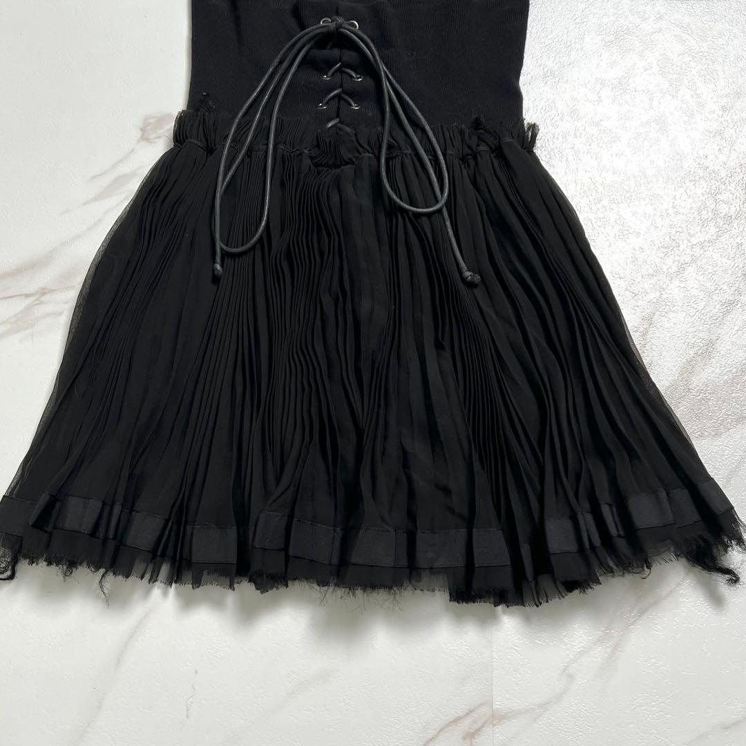 入手困難✨ サカイ sacai スカート シルク×カシミヤ カジュアル ブラック