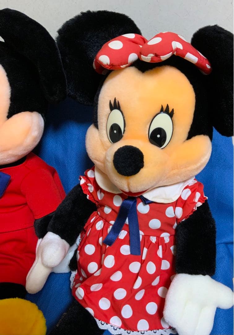 東京　サンアンドスター★ミッキーマウス＆ミニーマウス　ぬいぐるみ　レトロ