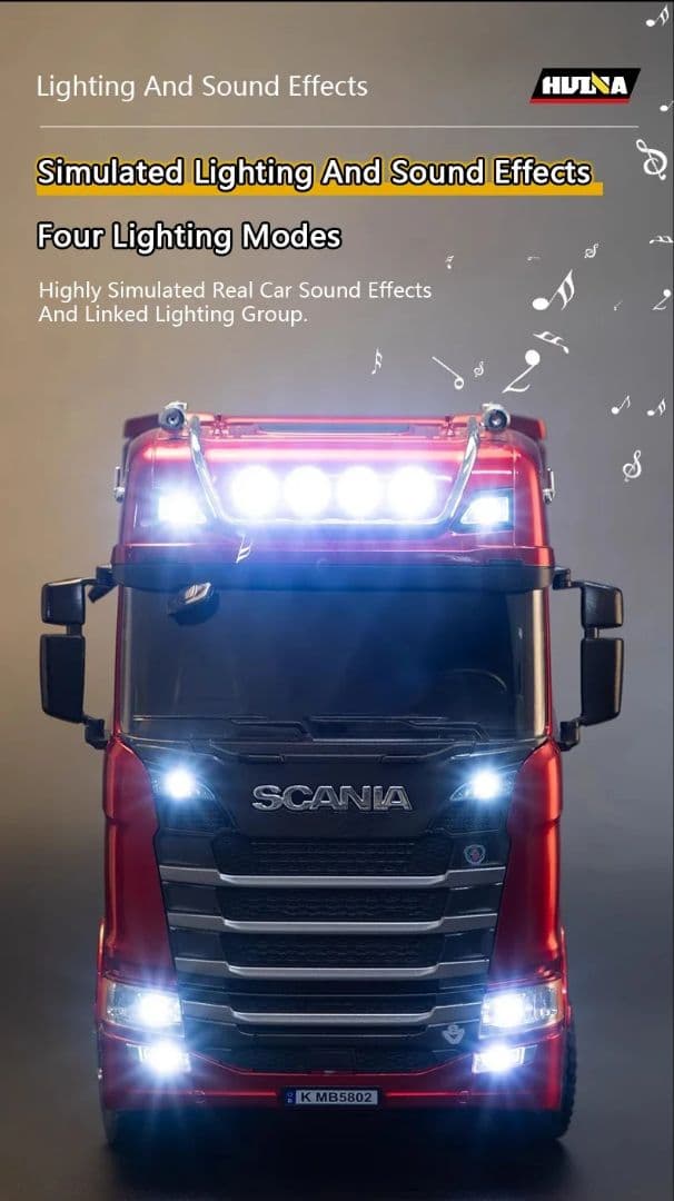 大幅値下げラジコン1/18Sスカニア770sトレーラーヘッド、トレーラーセット