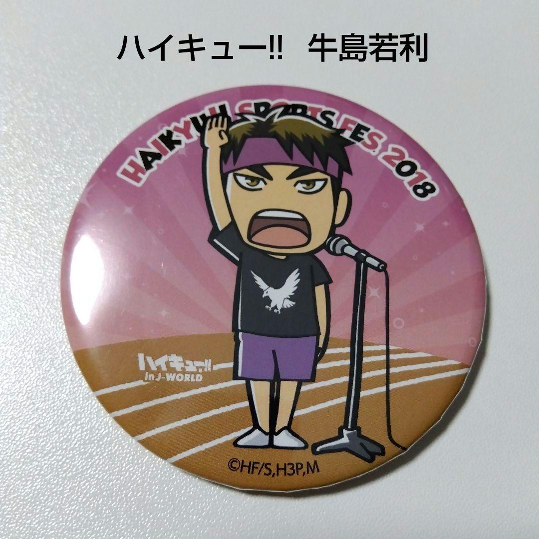 ハイキュー!! 10周年記念展描き下ろし 缶バッジ 牛島若利 ハイキュー
