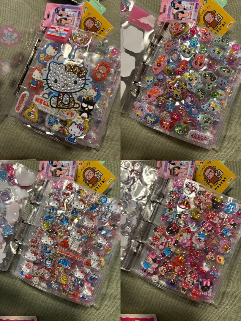 シール帳完成品　3冊セット　ボンボンシール　平成　サンリオ　ディズニー