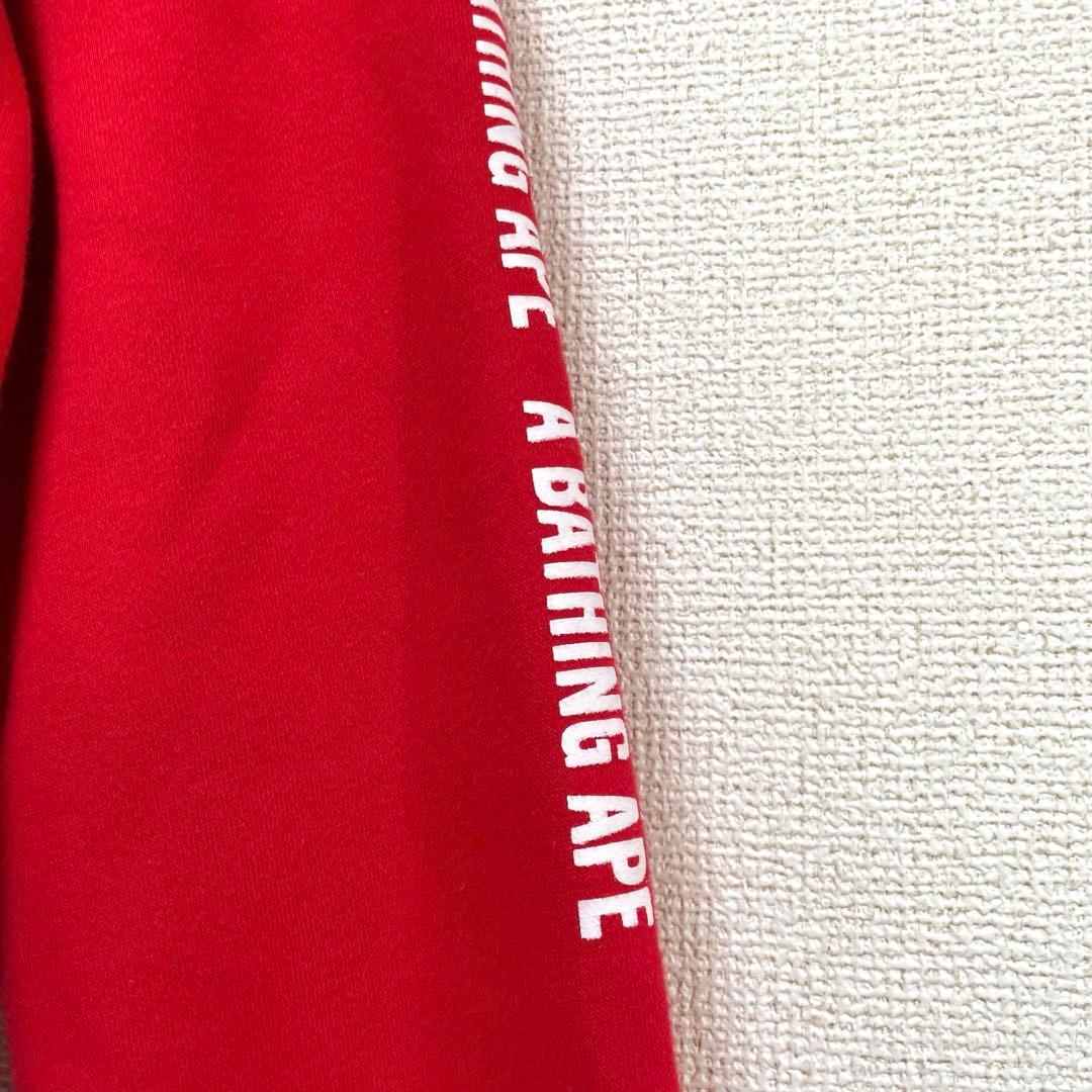 激レア アベイシングエイプ Champion コラボ パーカー 赤 M