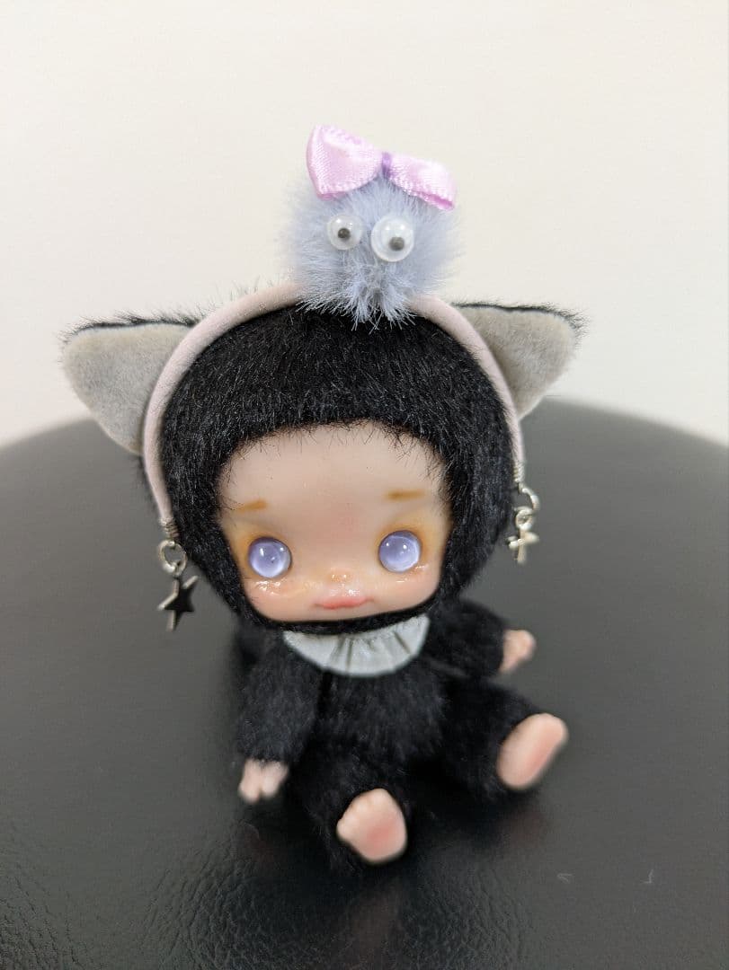 ハンドメイド* ぬいぐるみ*着ぐるみ黒猫さん*粘土ドール