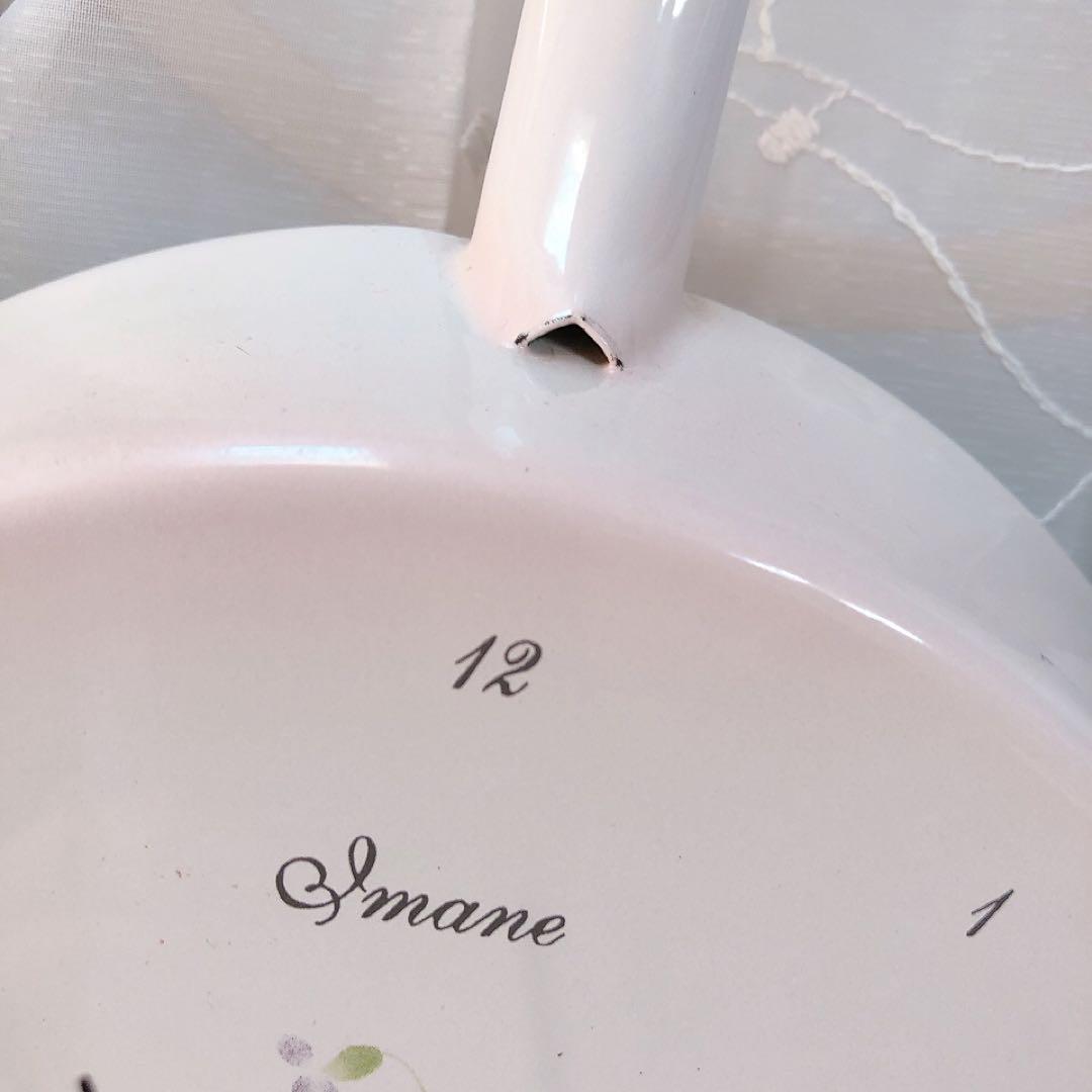 イマン オデットフライパン時計imane 琺瑯/ マニー フランフラン 掛け時計