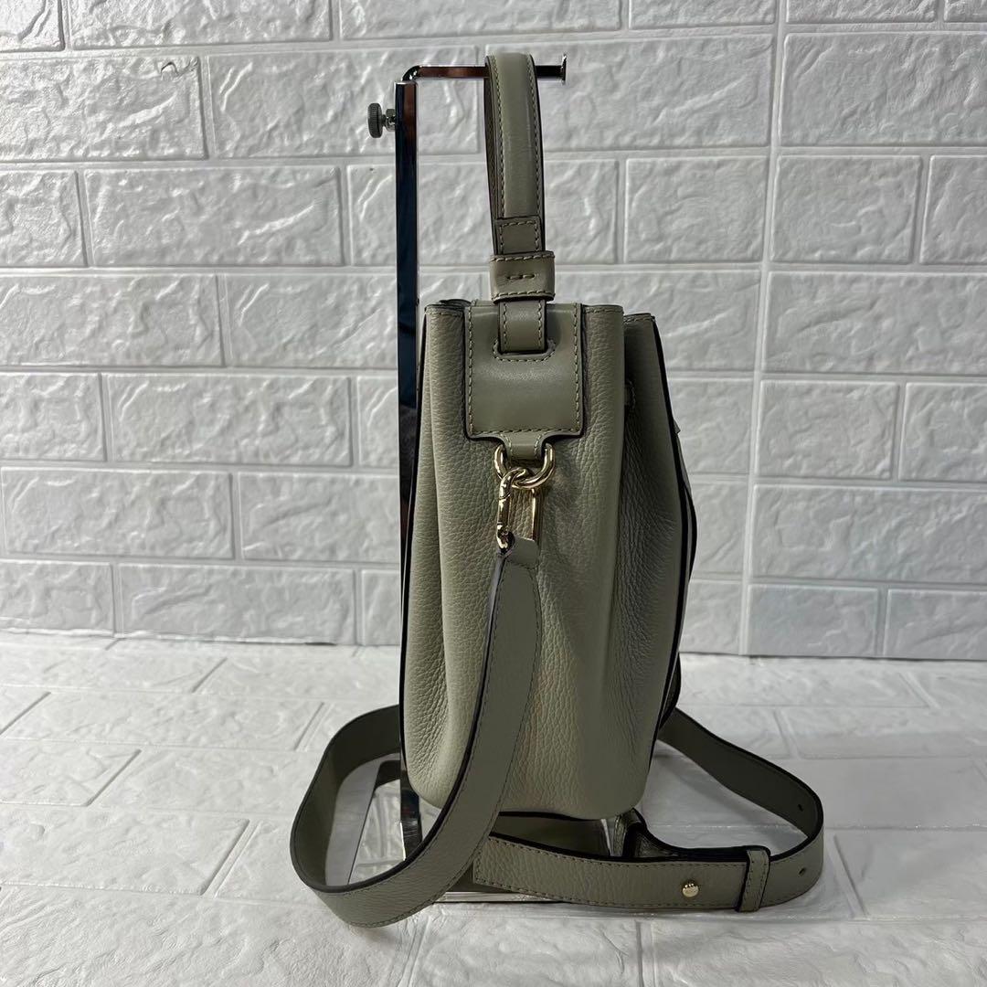 極美品 フルラ ミアステラ 2way バケットバッグ 巾着型 レザー