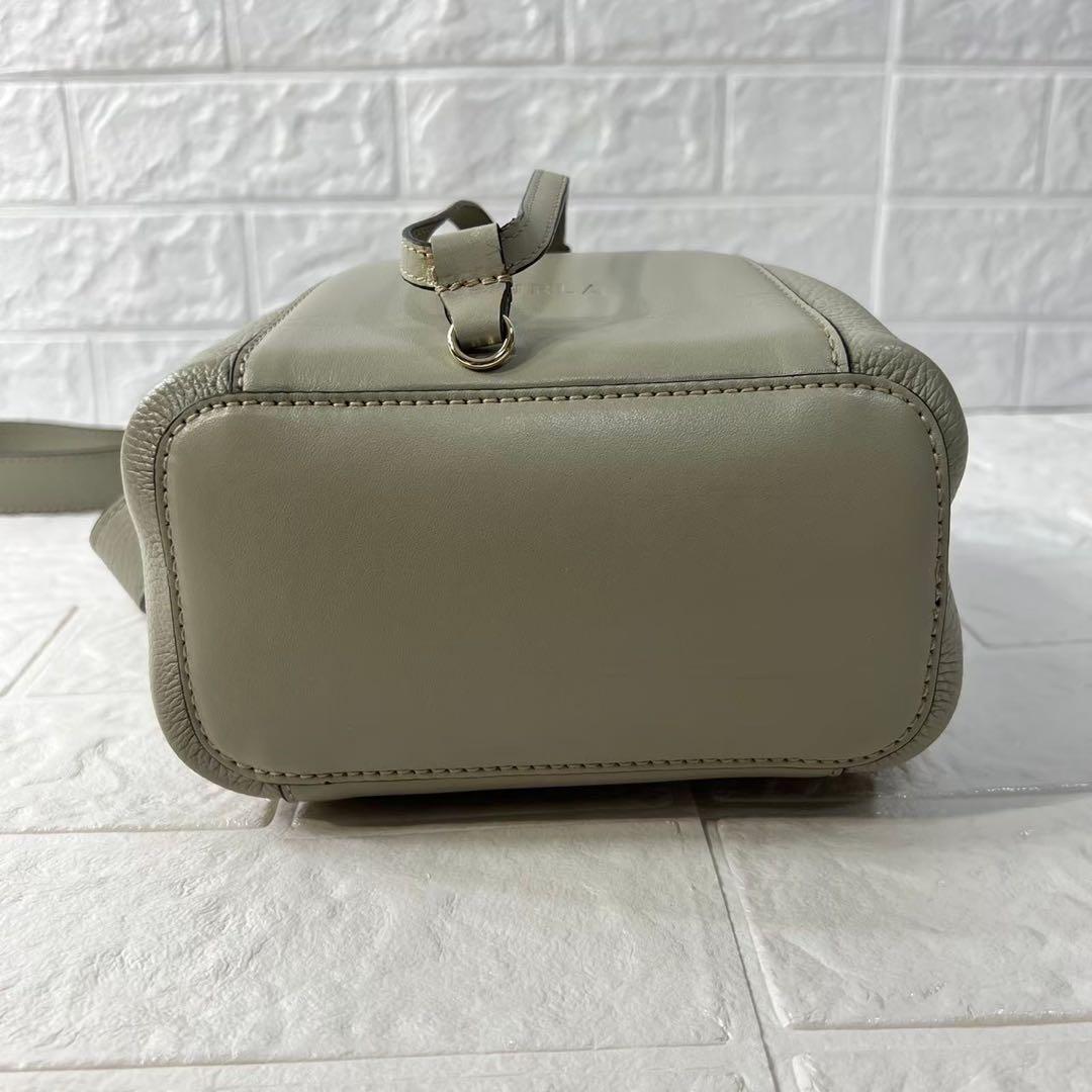 極美品 フルラ ミアステラ 2way バケットバッグ 巾着型 レザー