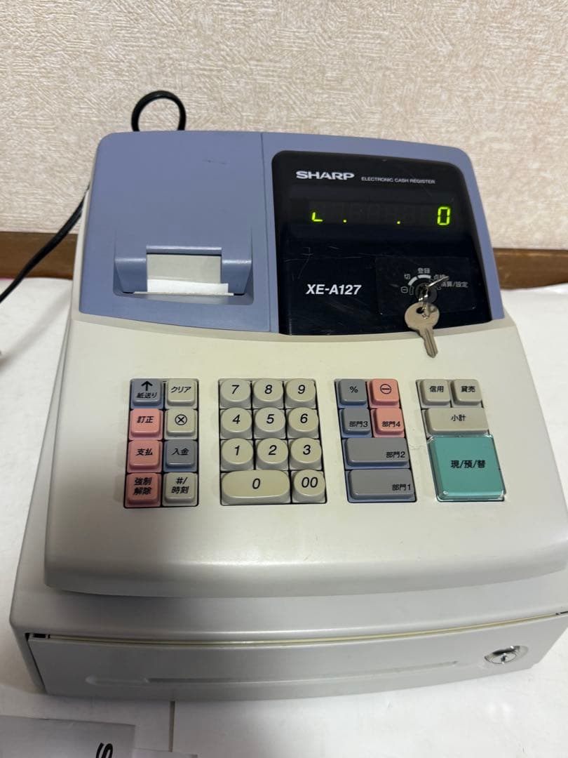 シャープレジスター XE-A127 簡単便利特殊 送料込 122203 シャープ