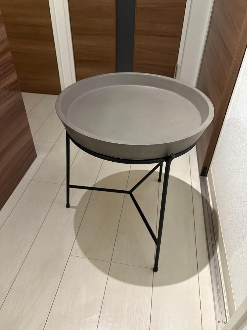 美品】moda en casa アポロ エンドテーブル コンクリート モダン