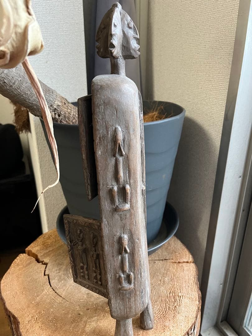 ドゴン族 薬箱 アフリカンアート 木製彫刻