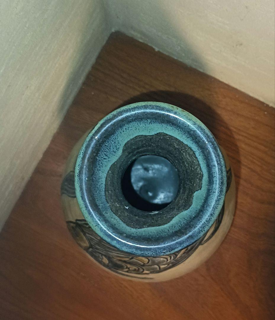 高さ 31cm 人間国宝 金城次郎 壺 花瓶にも♪ 昭和59年購入 日本民藝協会