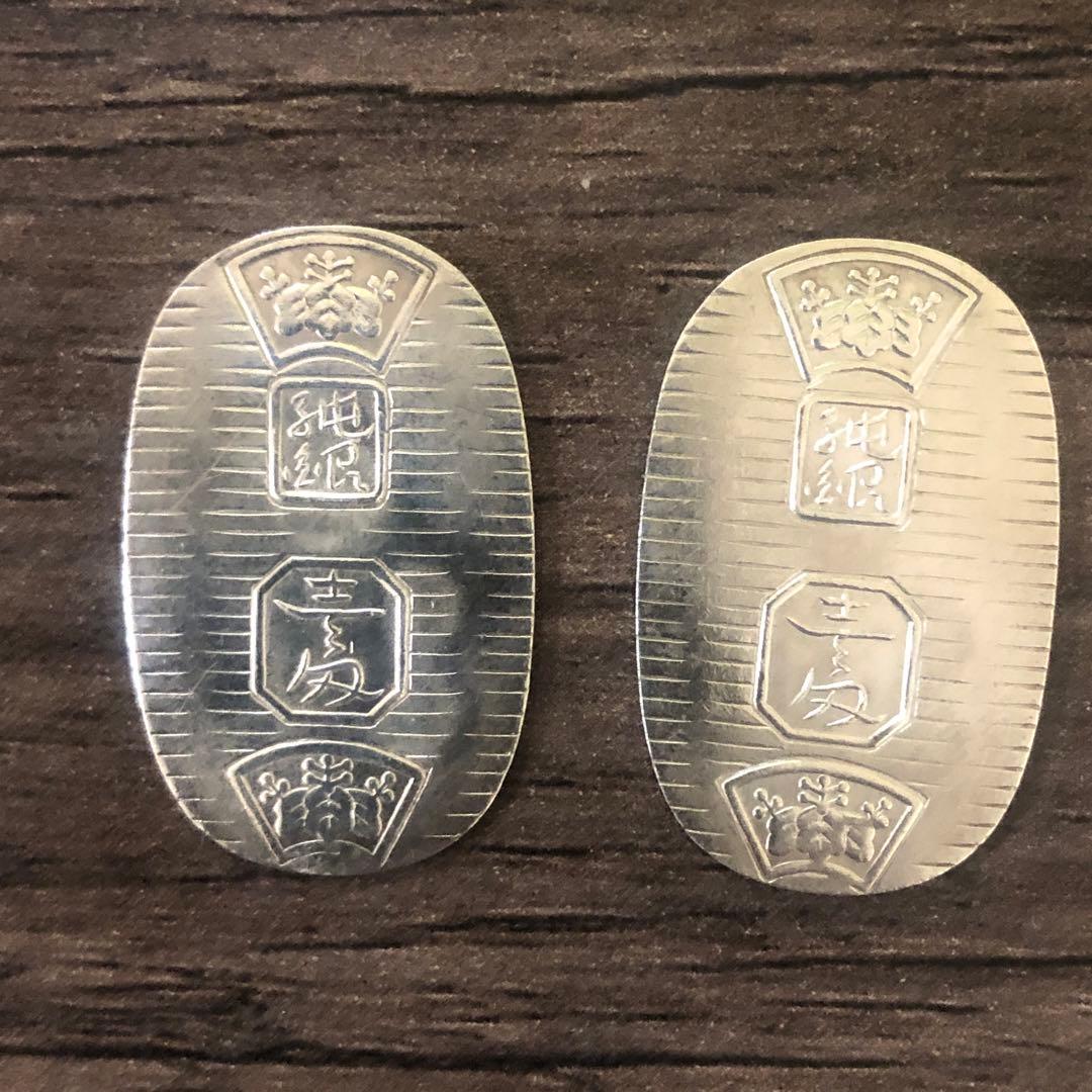 徳力小判2枚 純銀999刻印 - メルカリ