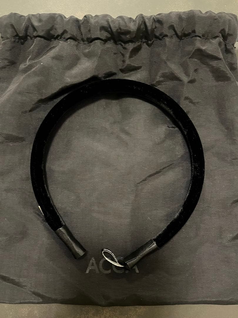 acca ヴェルベットリボン ヘッドバンド カチューシャ ベロア