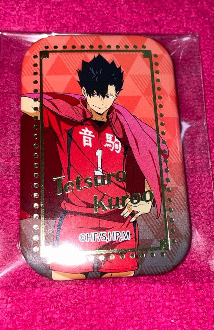 ハイキュー 横断幕 スクエア缶バッジ 黒尾鉄朗 - メルカリ