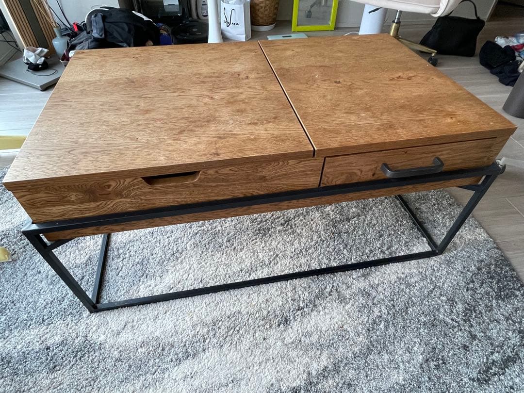 【美品】CRASHGATE　クラッシュゲート　ロージー リビングテーブル オーク