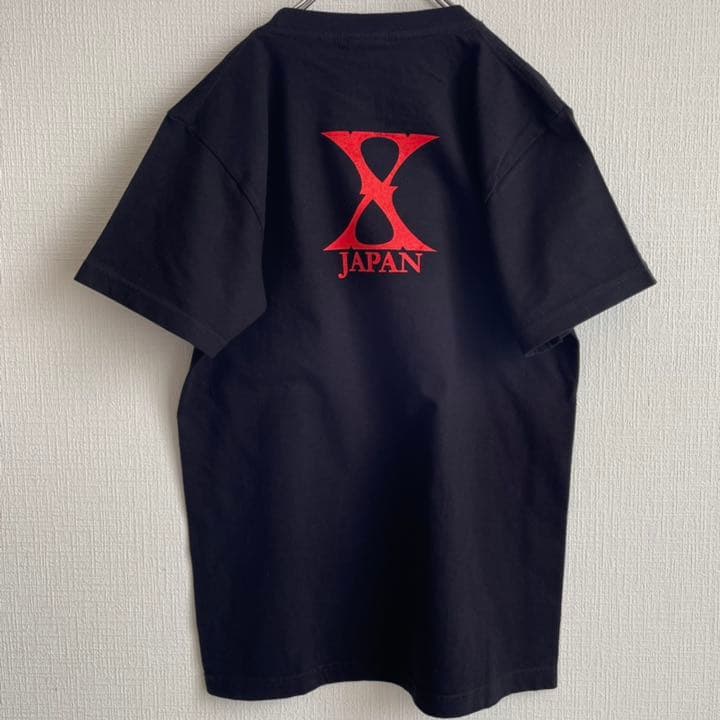 X JAPAN hideさん ビッグプリント 古着 黒 Tシャツ - メルカリ