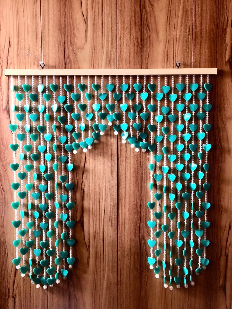 レア☆ビーズカーテン クリア 平成レトロ 昭和レトロ ポップ