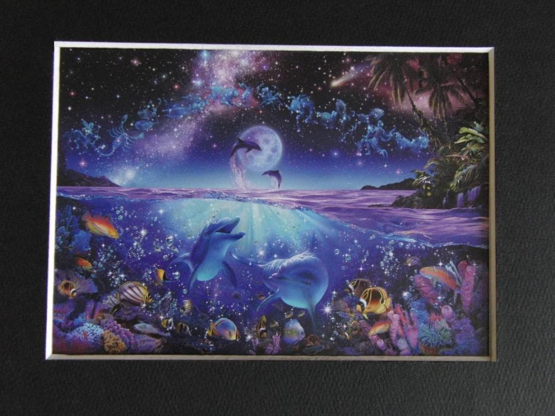 クリスチャン・ラッセン、【ウィッシュオンアスター】、希少な額装用画集より