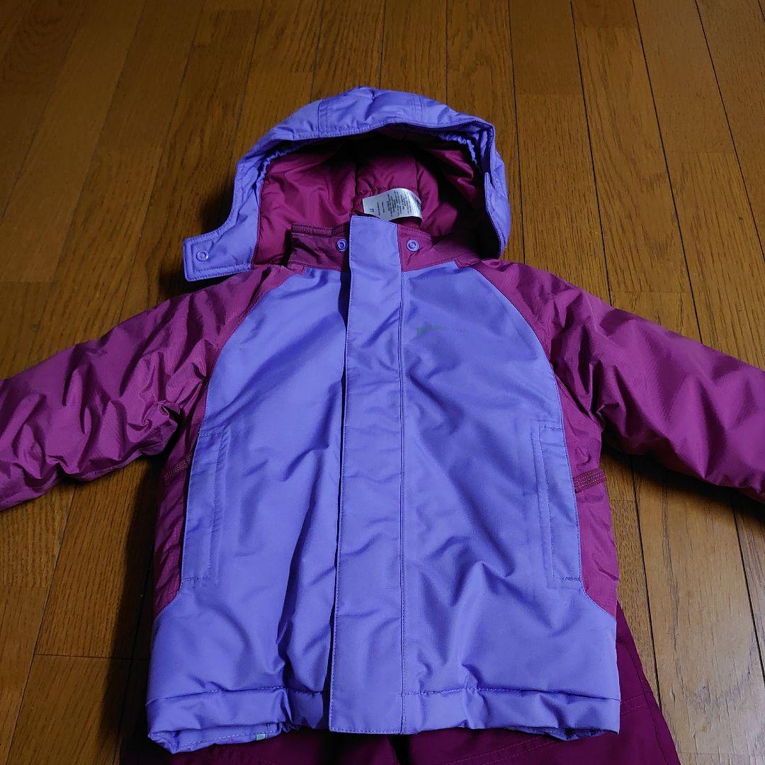 patagonia子ども用スノーボードウェア 紫とピンク