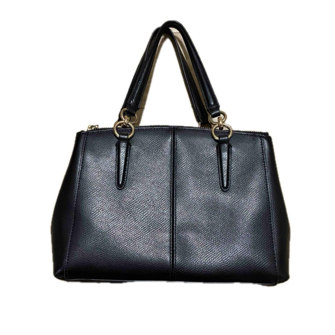 COACH（コーチ）2WAYハンドバッグ ショルダーバッグ 斜掛け レザー 黒
