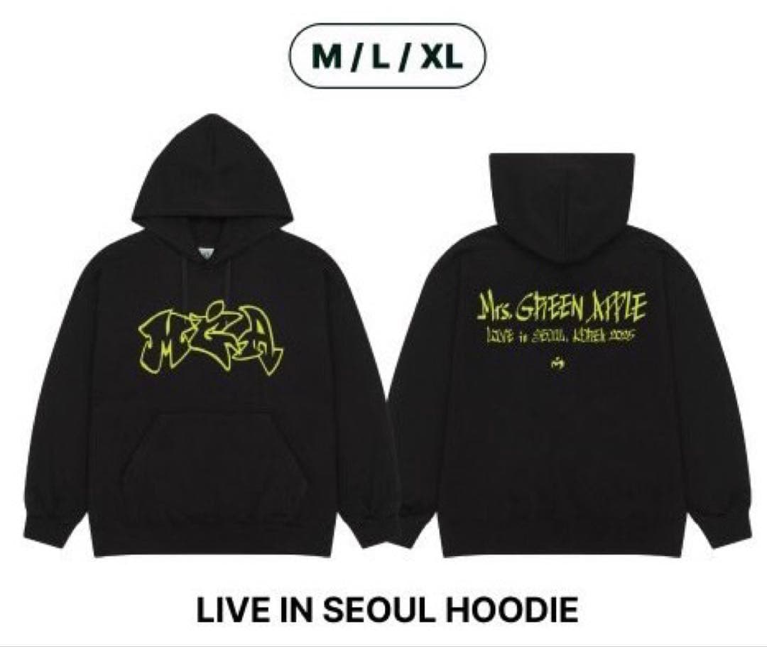 即日発送】Mrs.GREEN APPLE パーカー（Lサイズ） ミセスパーカー