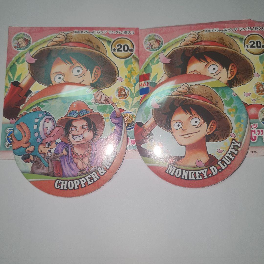 ONE PIECE ワンピース チョッパー エース ルフィ 缶バッジ - メルカリ