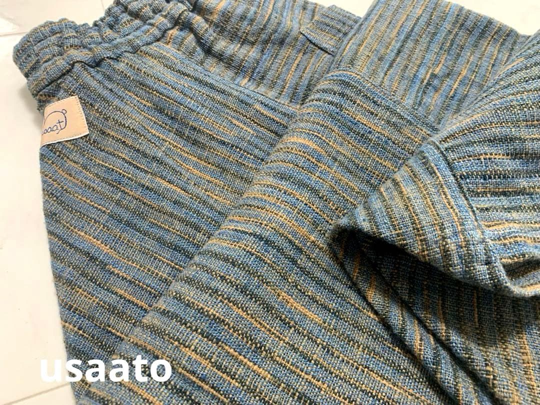 うさとの服 ♪［美品］ムササビ ボトム　usaato ウサト 草木染め 藍染