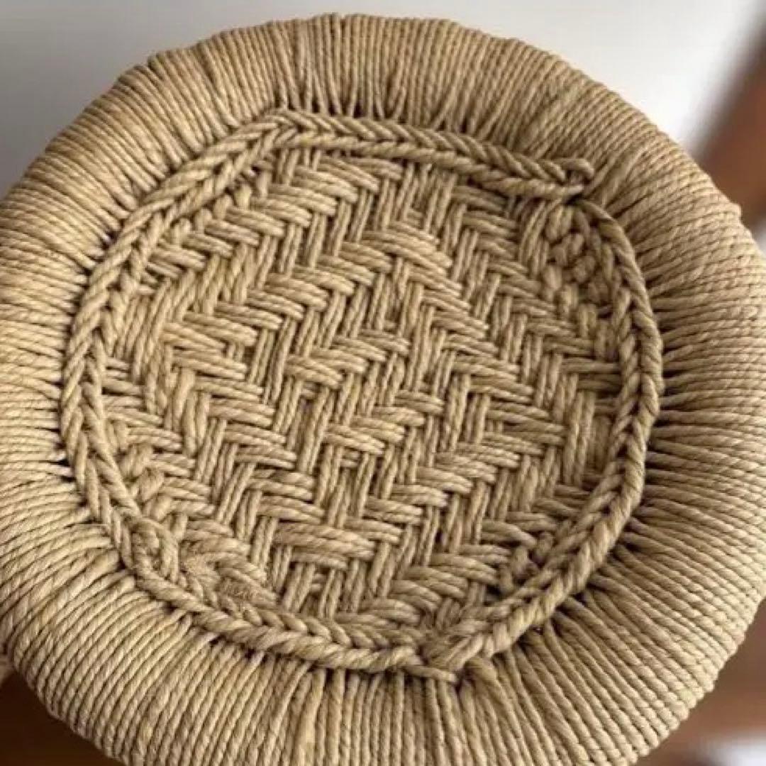 インド スツール 椅子 2個セット 天然素材 グランピエ カゴ India 葛