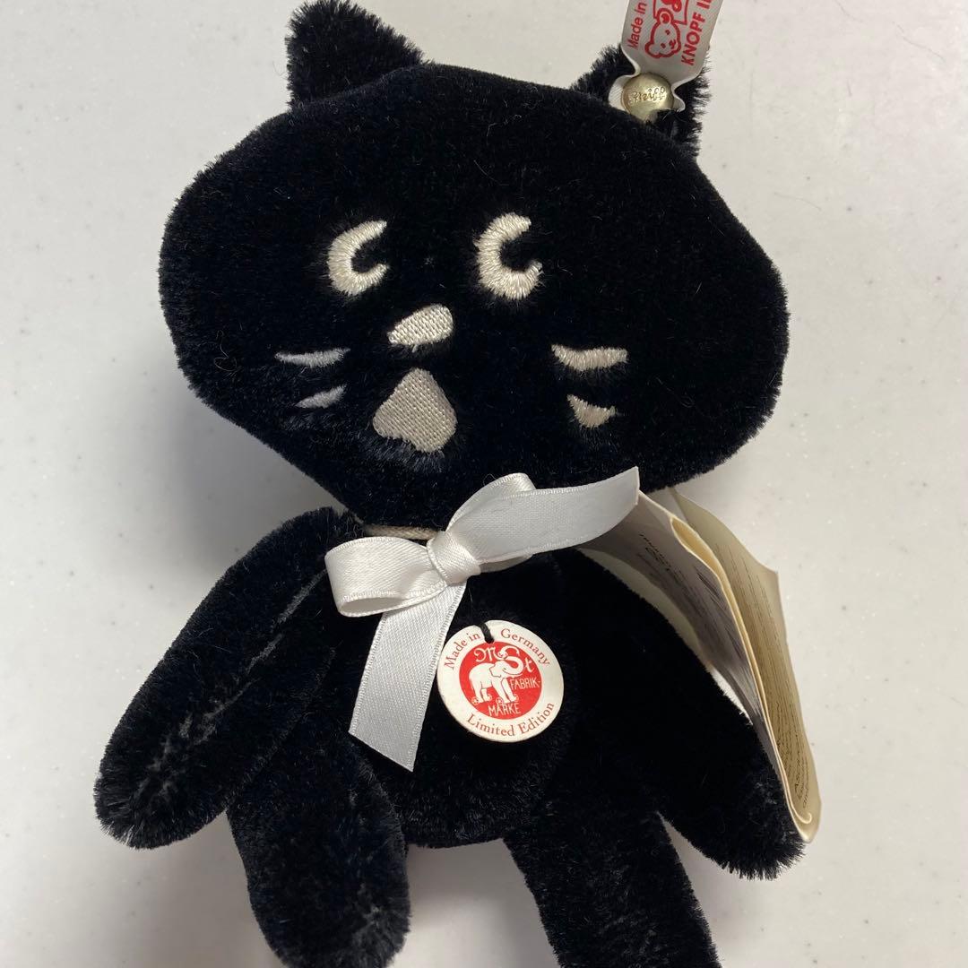 シュタイフ・ネ・ネットにゃーぬいぐるみタグ付き