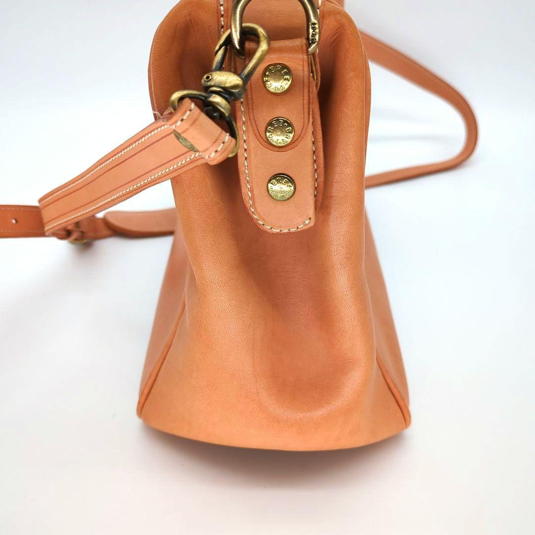 【美品】ブリー ダレスバッグ 2way ヌメ革