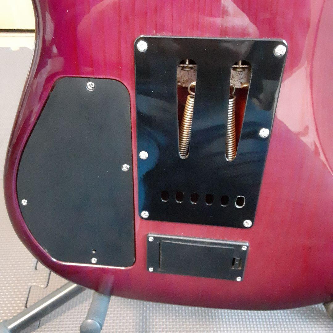 FERNANDES エレキ　サスティナー 付きギターパープル　ゴトーペグ