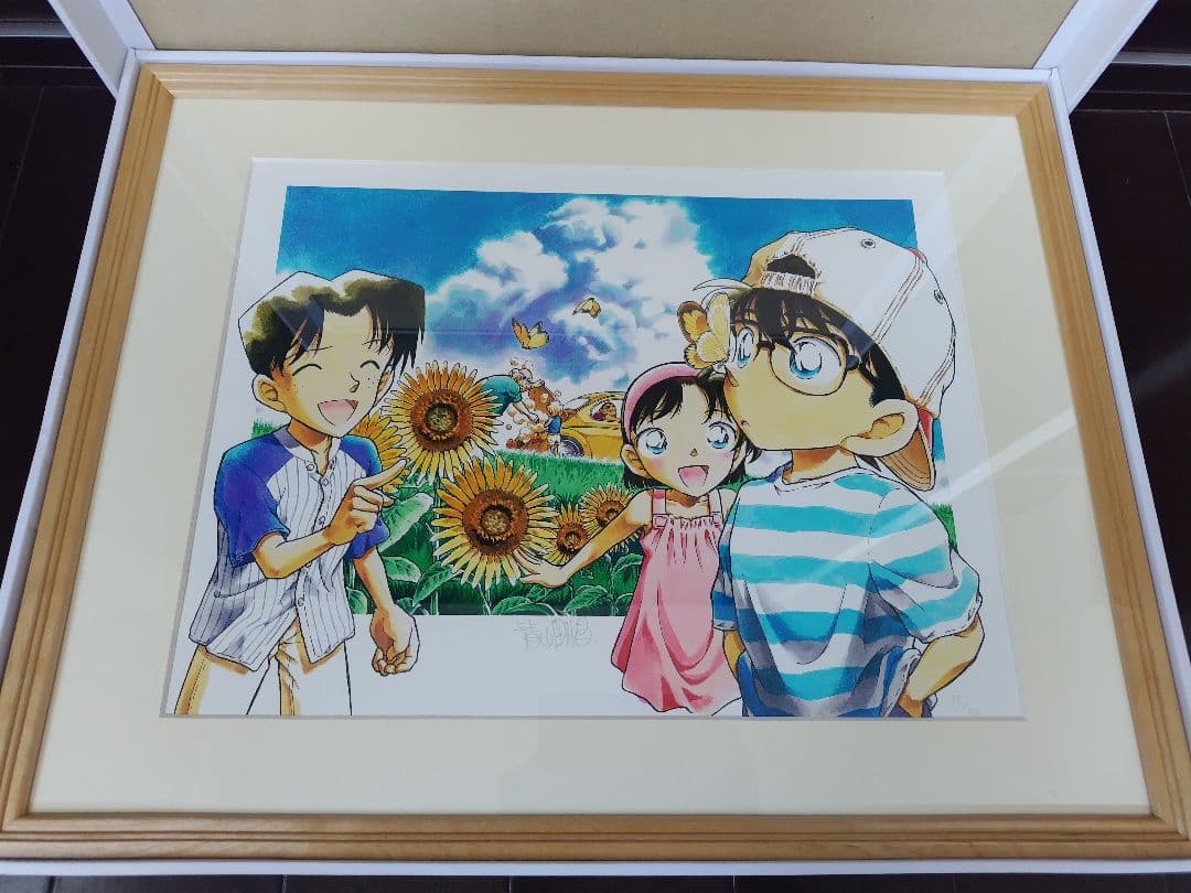 名探偵コナン 複製原画 50部限定 直筆サイン入り 箱あり 50枚限定青山剛昌先生直筆サイン入り名探偵コナン複製原画｜Yahoo