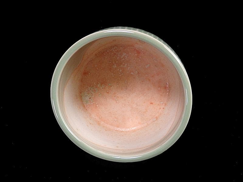 三田青磁 幾何学紋 草紋の図 火入れ D876AS-Bks