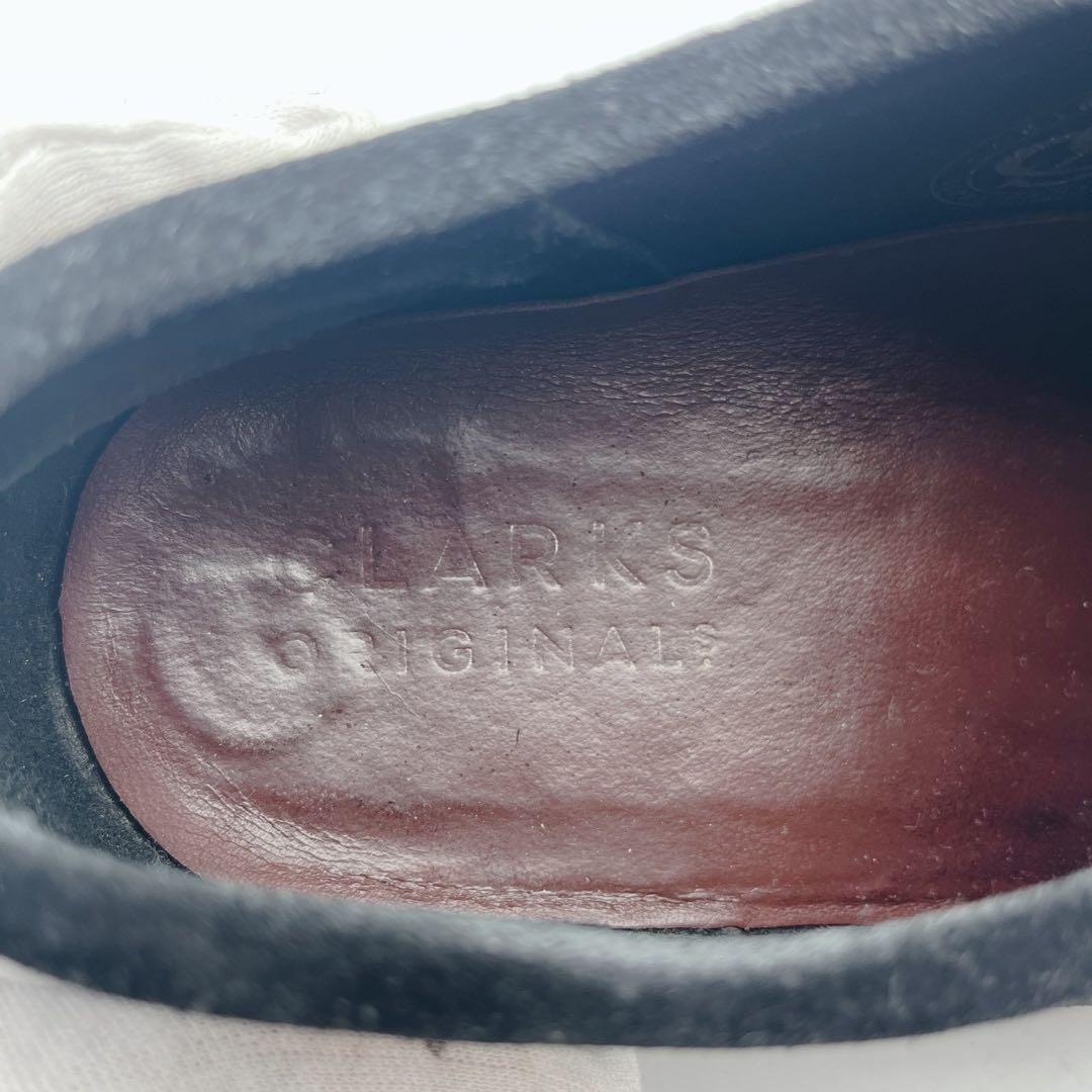 訳アリ❗️定番 クラークス ワラビー モカシンシューズ 黒 スエード 26.5cm