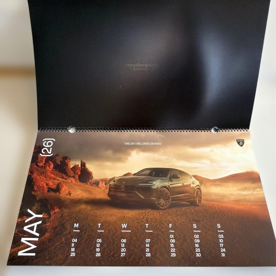非売品】2026年/ランボルギーニ/壁掛けカレンダー/大型