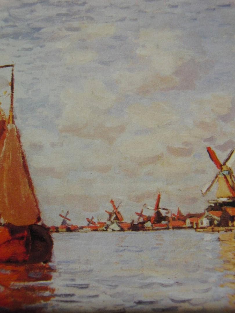 クロード・モネ、「The Zaan at Zaandam」、人気作品、状態良好