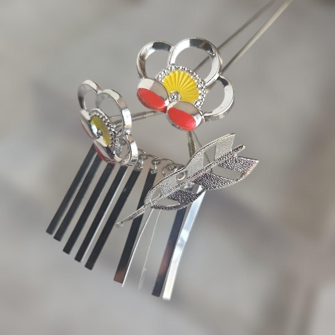 アンティーク 簪 ビラ かんざし 梅 ① 着物 浴衣 骨董 前撮り 七五三