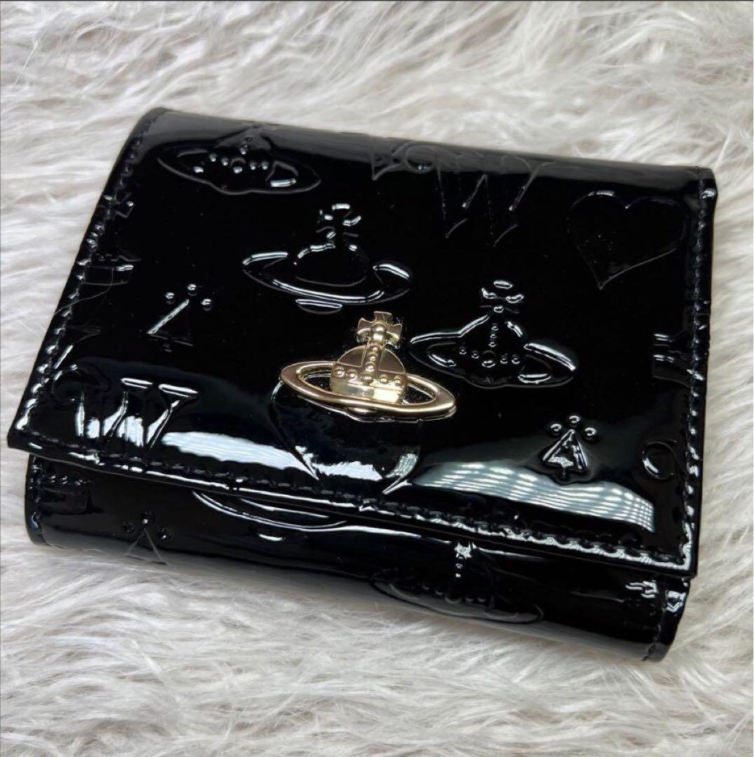 大人気♡ショッパー付】新品 Vivienne Westwood エナメル 黒