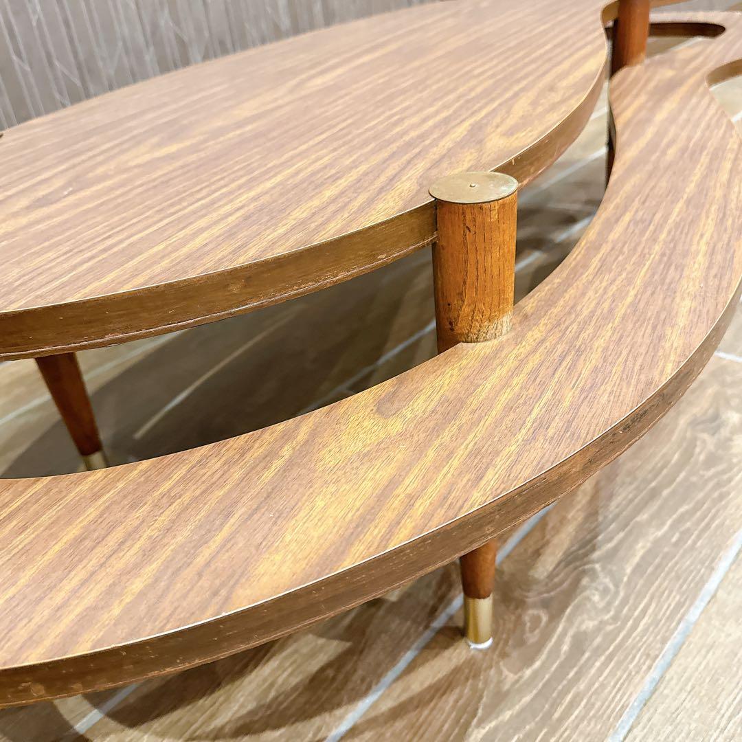 さば様 アメーバ型 二段式 カフェテーブル ミッドセンチュリー 1950