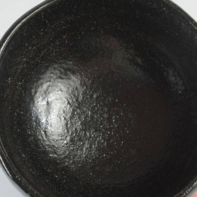 茶道具 楽焼 佐々木松楽造 黒楽茶碗 時代箱付 V 9458 - メルカリ