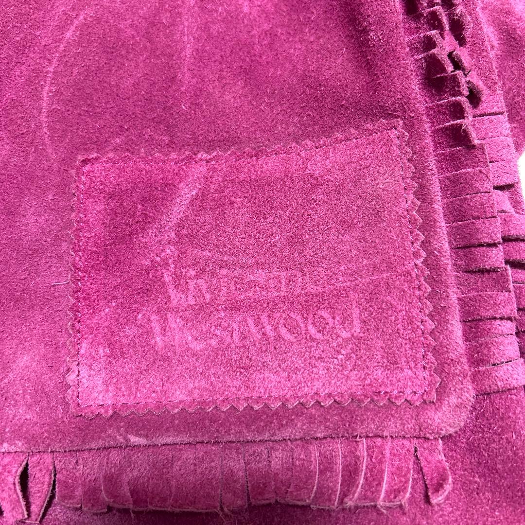 ヴィヴィアン スエード ショルダーバッグ ピンクパープル系 変形 レア