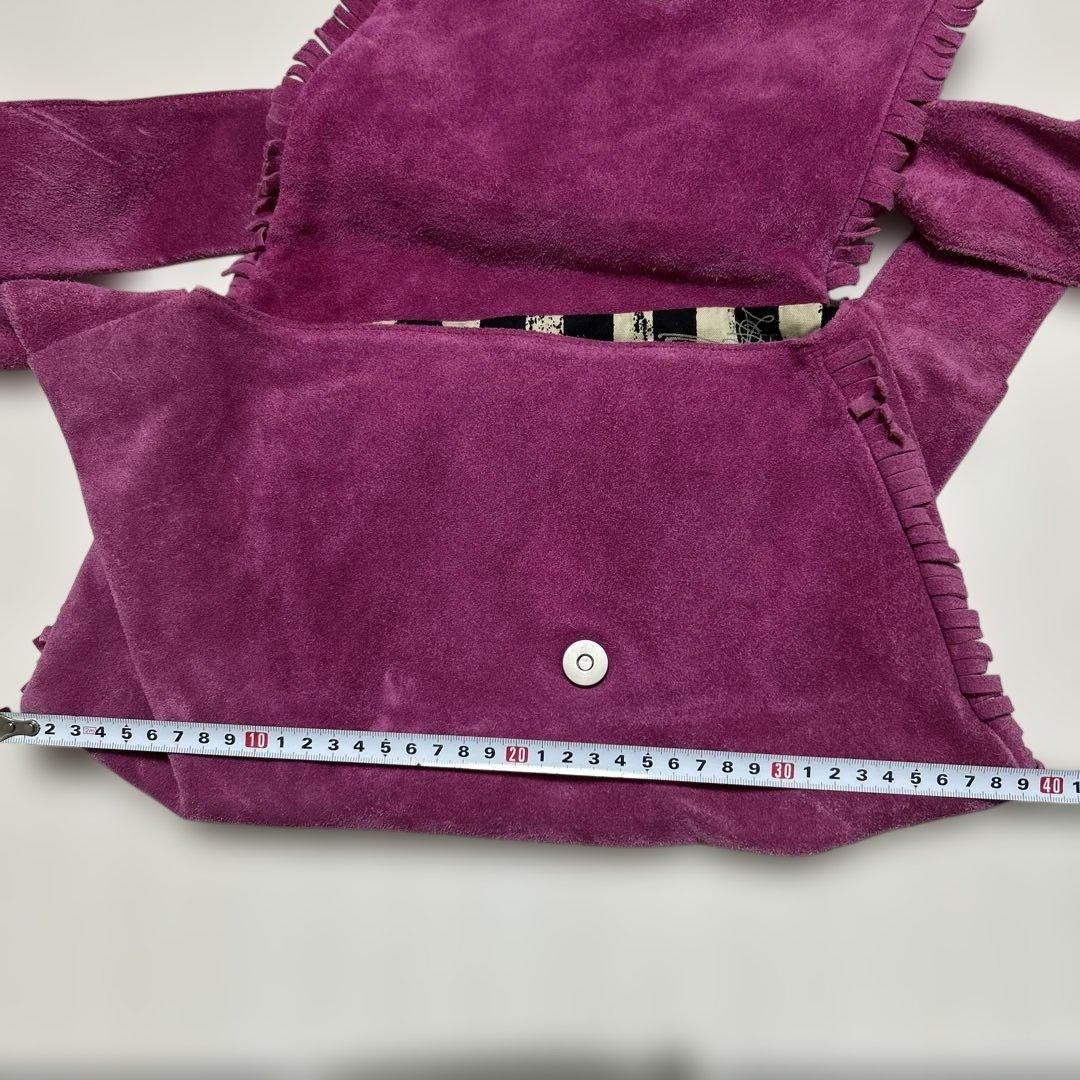 ヴィヴィアン スエード ショルダーバッグ ピンクパープル系 変形 レア