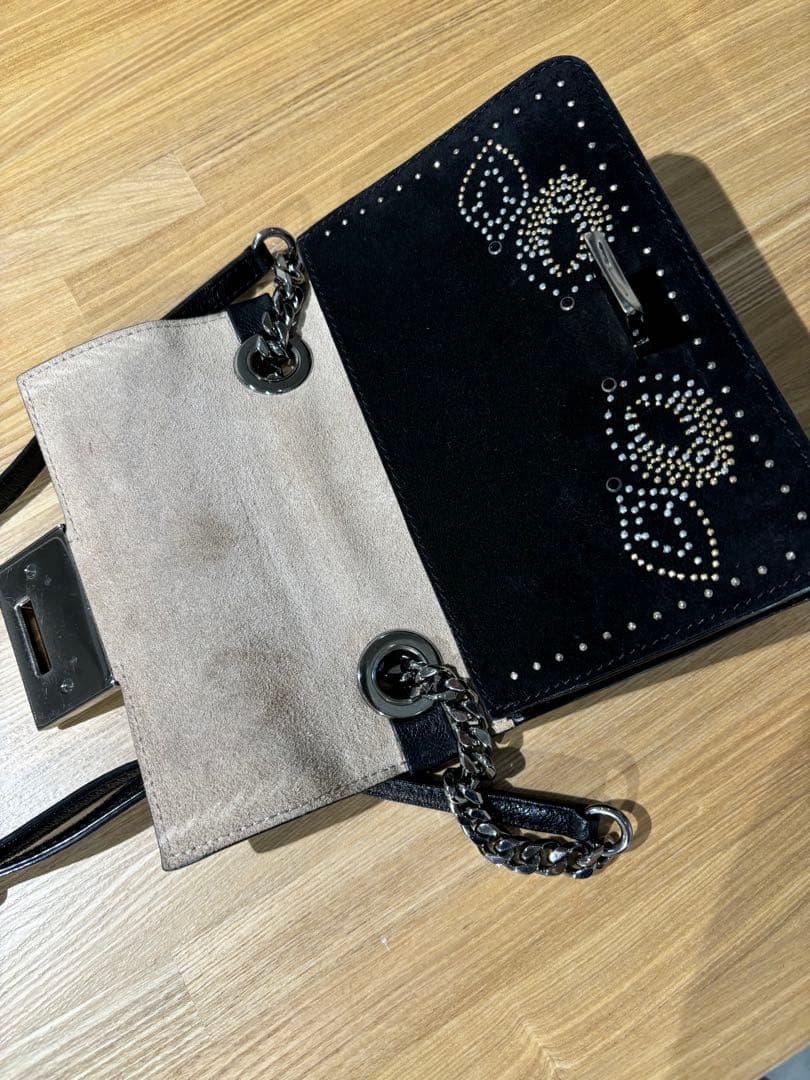 JIMMY CHOO ブラックパーティーバッグ