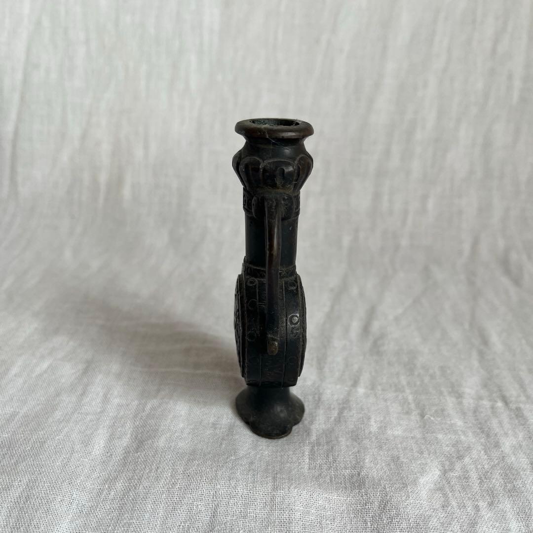 最終価格】レア 骨董 銅製 中国 花器 オブジェ