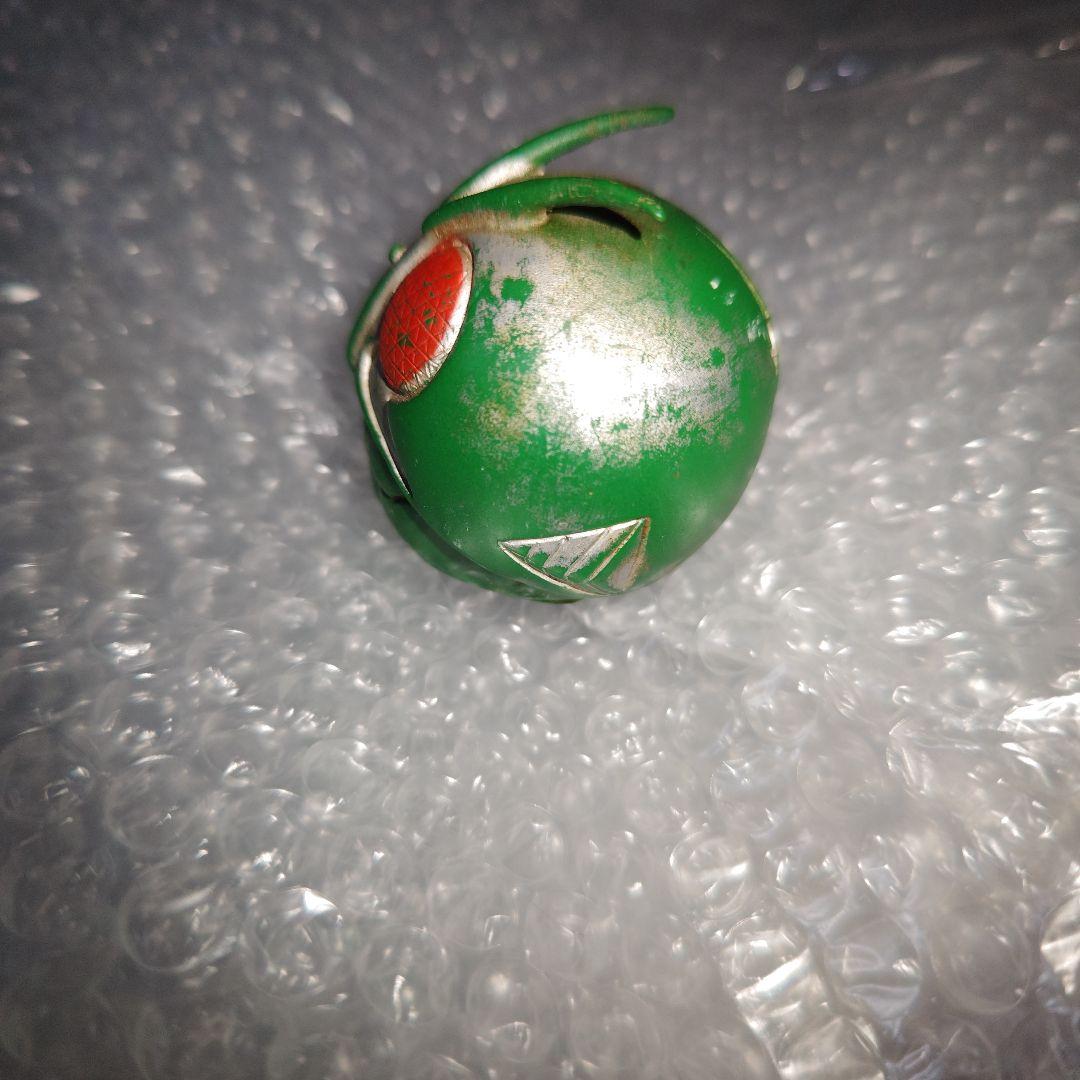 旧バンダイ　仮面ライダー　面取れ　ソフビ　ブリキベルト　26cm　現状品