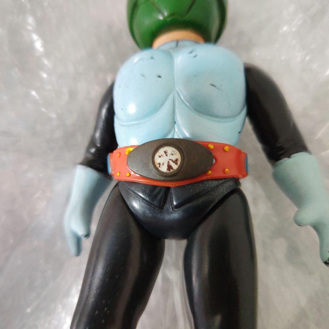 旧バンダイ　仮面ライダー　面取れ　ソフビ　ブリキベルト　26cm　現状品