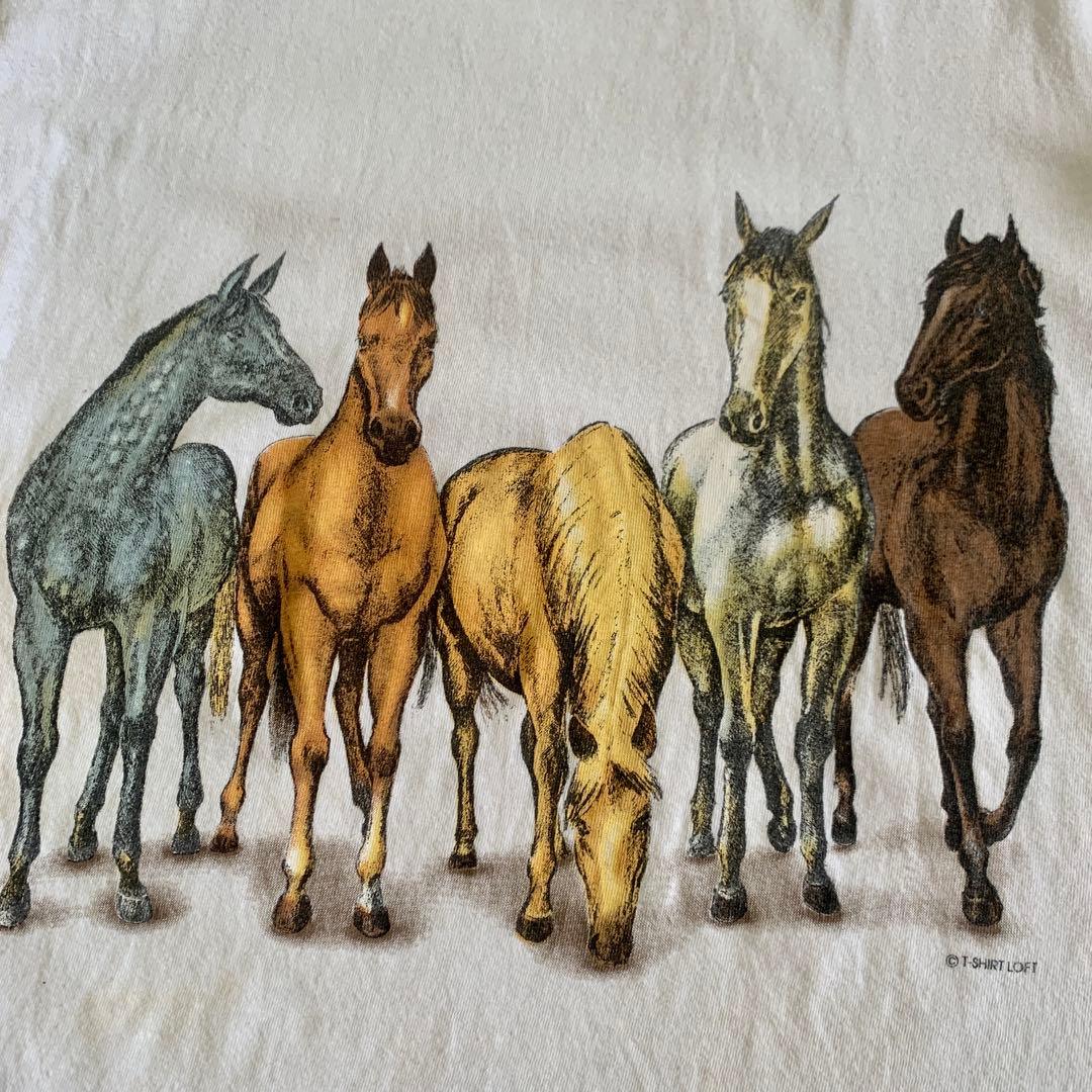 オニータ'90s馬/ホース両面プリントTシャツXXL 在原みゆ紀さん着用