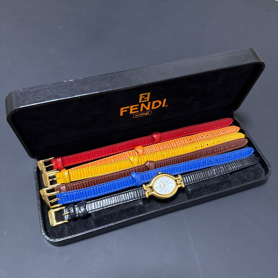 FENDI 640L チェンジベルト カメレオン 6本セット FENDI 腕時計 カメレオン FENDI - FENDI 時計 チェンジベルト