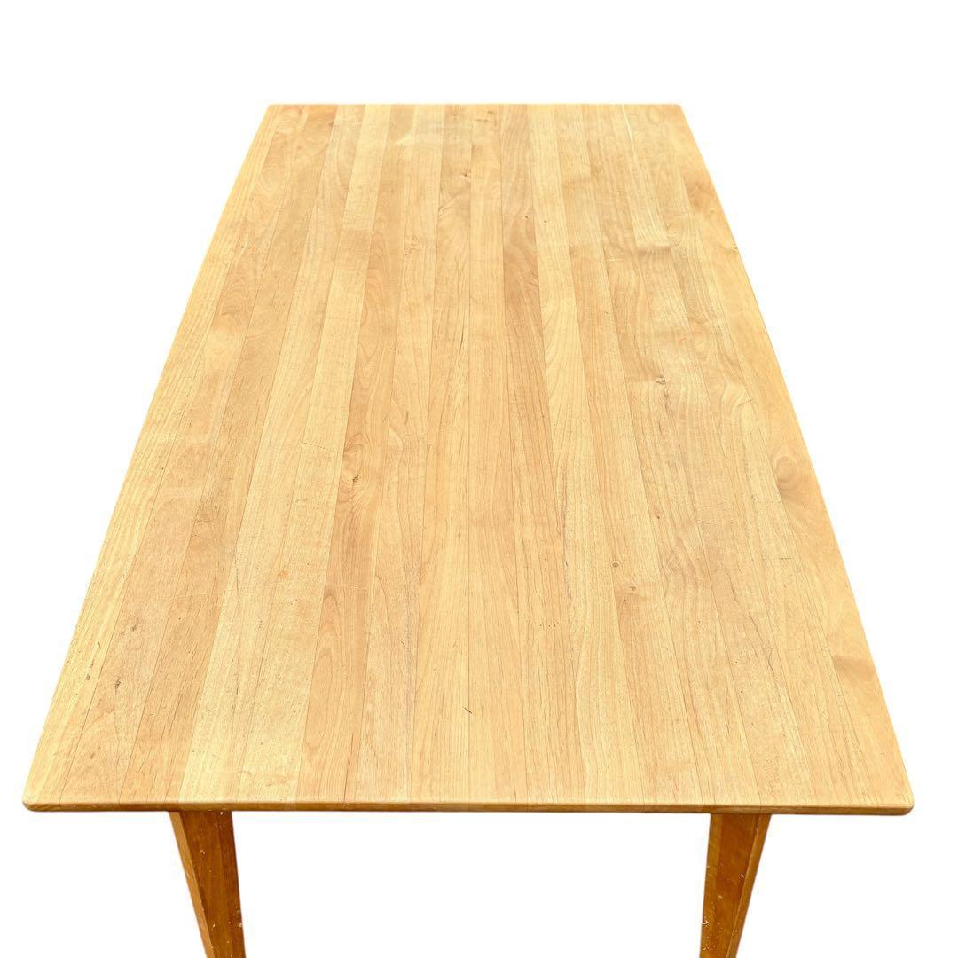 モモナチュラル VIBO アルダー材 天然木 北欧風 ダイニングテーブル