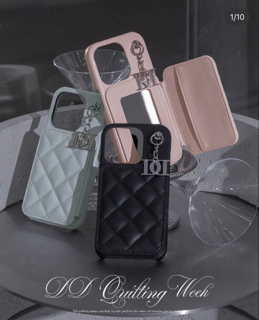 ダーリッチ キルティングミラーDDチャームiPhoneケース 16 - メルカリ