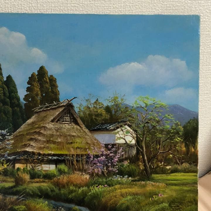 絵画 油絵 『装う』抽象画 二見純子作 100号 匿名配送